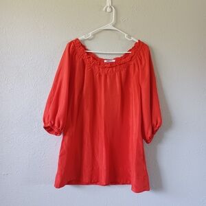 DKNYC Red Blouse Top
